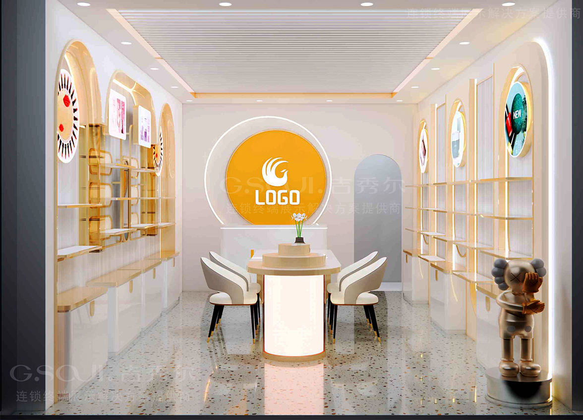 美妆店货架