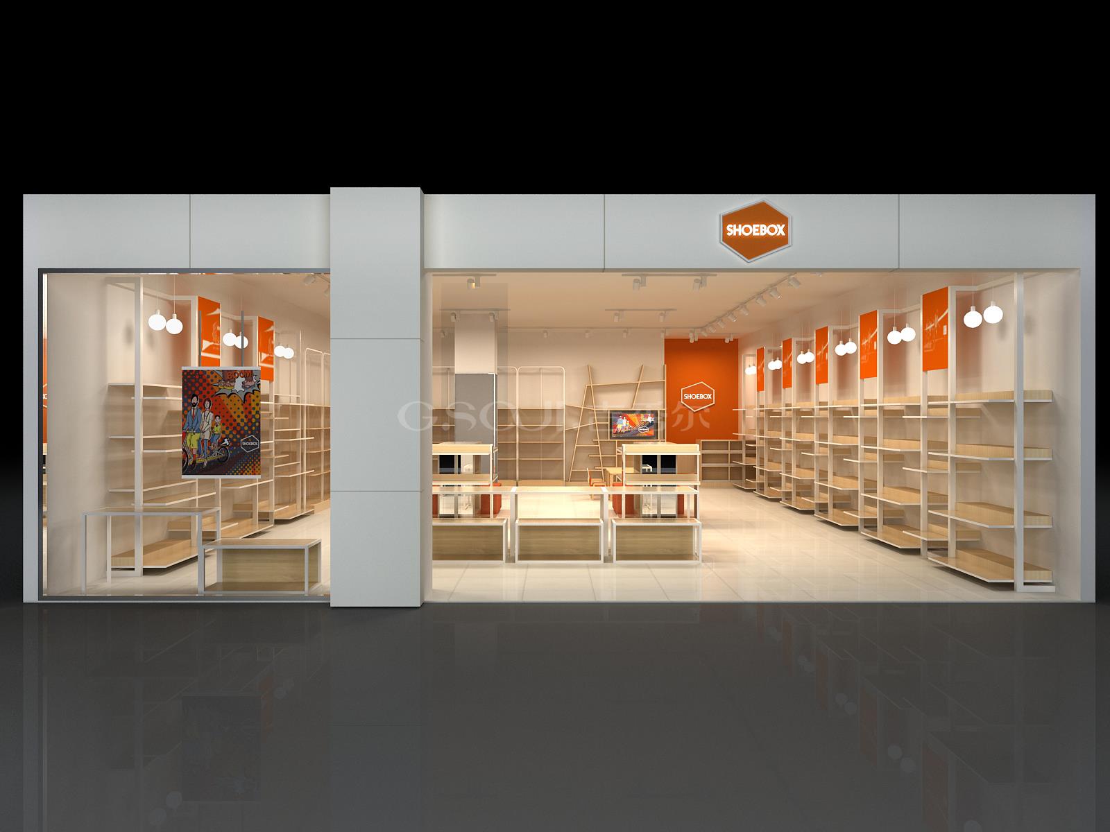 鞋店展示柜