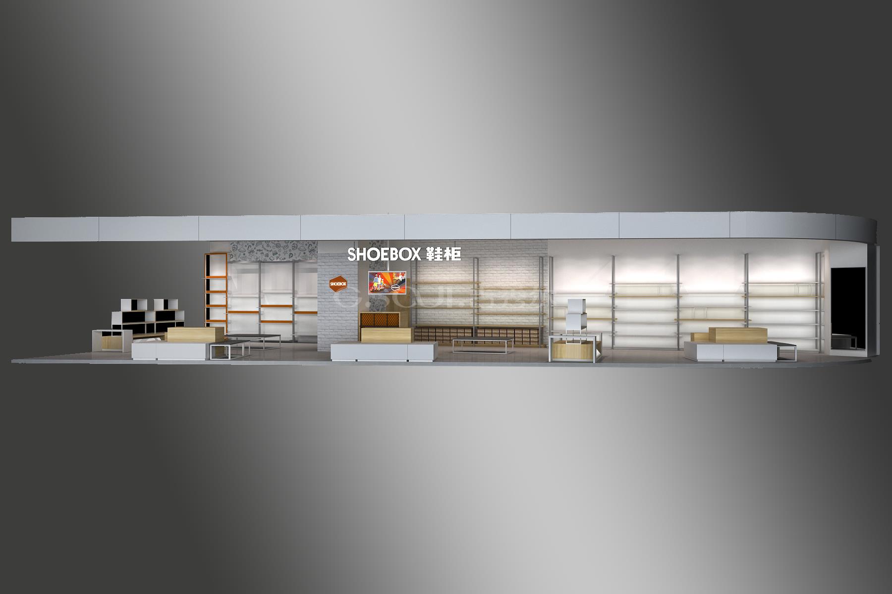 鞋店展柜