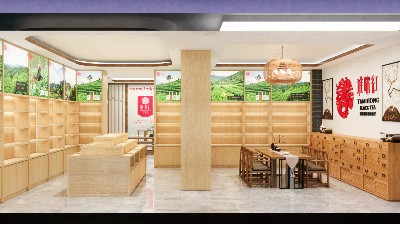 茶叶店展示柜