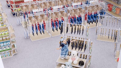 母婴店货架