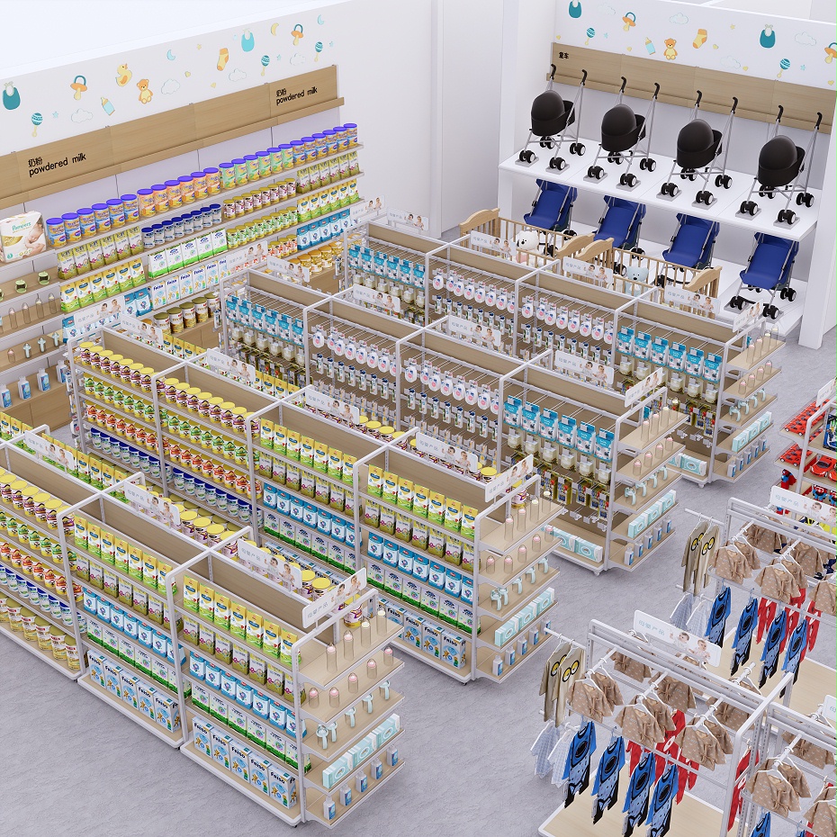 母婴店货架